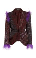 Moda Operandi Germanier Crystal Feather Blazer