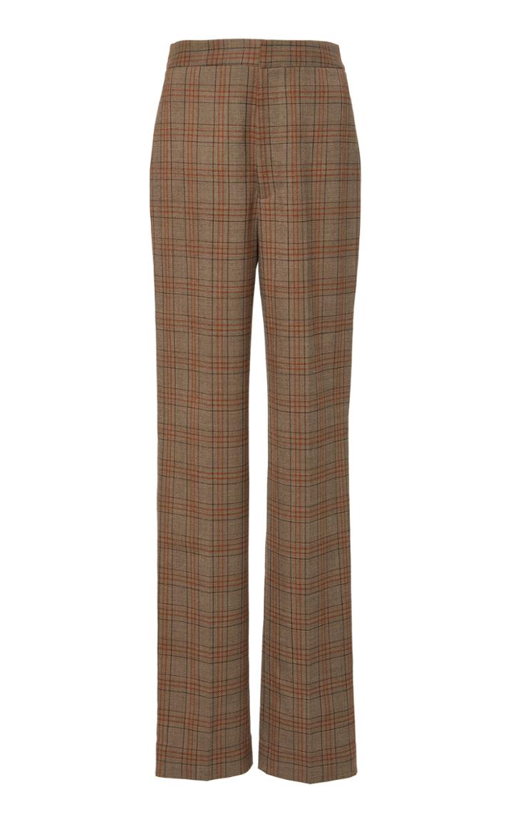 Tibi James Check High Rise Sebastian Pant