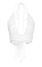 Kalita Plato Backless Italian Cotton Crop Top