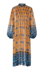 Ulla Johnson Prisma Smocked Silk-blend Midi Dress