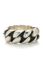 Fred Leighton Silver Braid Hinged Bangle Bracelet