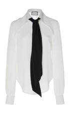 Alexis Crawford Necktie Silk Blouse