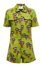Moda Operandi La Doublej Farrah Fawcett Printed Playsuit Size: S