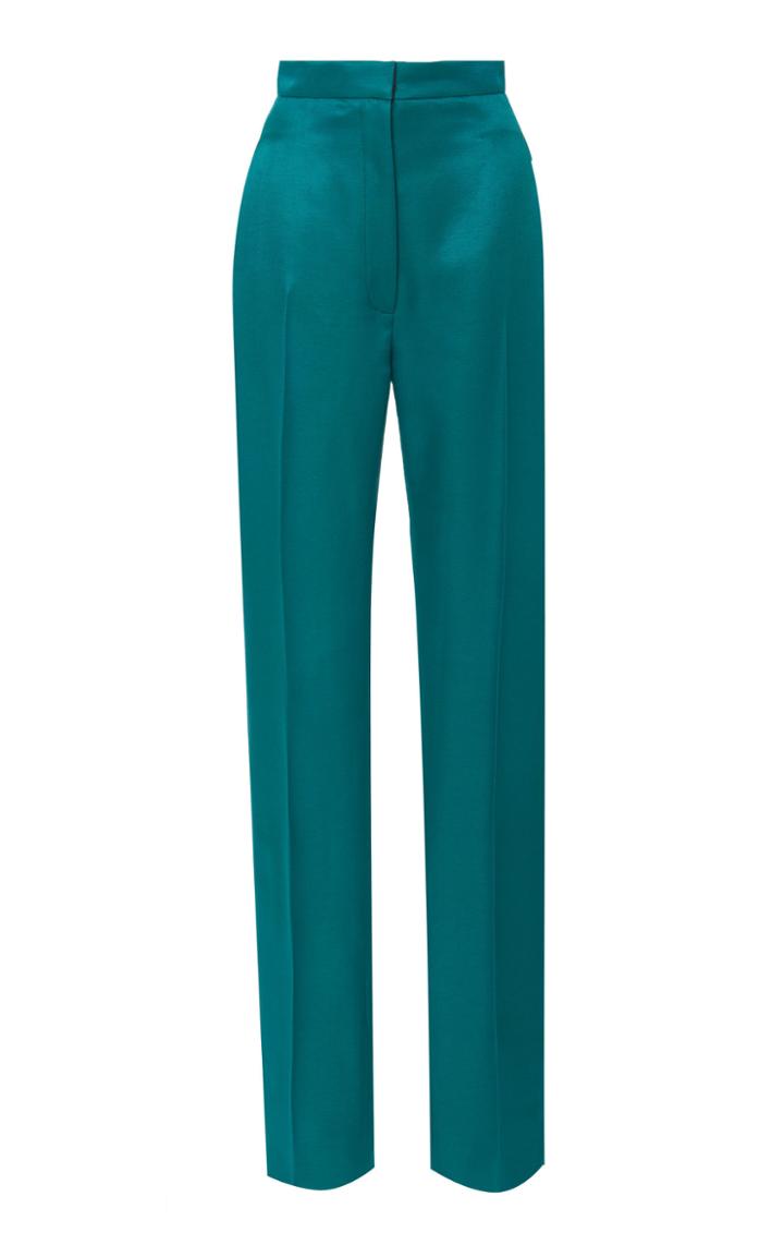 Carolina Herrera High Waisted Straight Leg Suit Pant