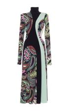 Emilio Pucci Side Cutout Mock Neck Dress