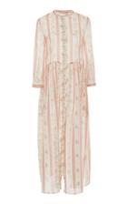 Brock Collection Ochi Lace-trimmed Floral-print Cotton-jacquard Gown