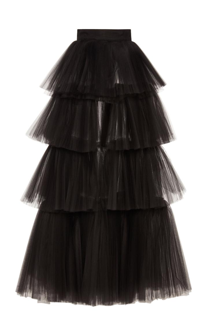 Moda Operandi Oscar De La Renta Tiered Tulle Skirt Size: 6