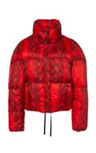 Apparis Jamie Python Short Puffer Coat