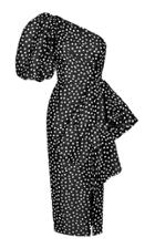 Moda Operandi Rasario Ruffled Polka-dot Silk Organza One-shoulder Midi Dress