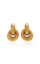 Monies Havana Gold-plated Clip Earrings
