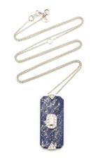 Melis Goral Deepsea 18k Gold Lapis And Diamond Necklace