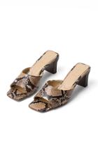 Aeyde Katti Snake-effect Leather Sandals