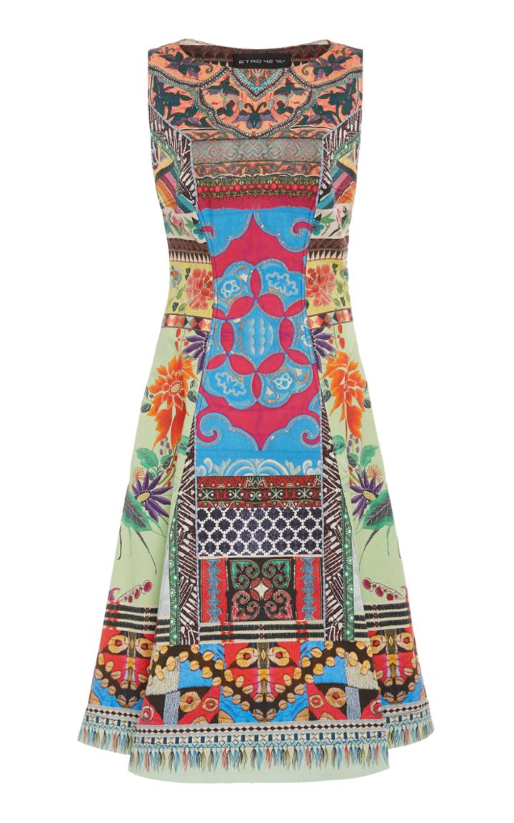 Etro Patterened Cotton Knee-length Dress