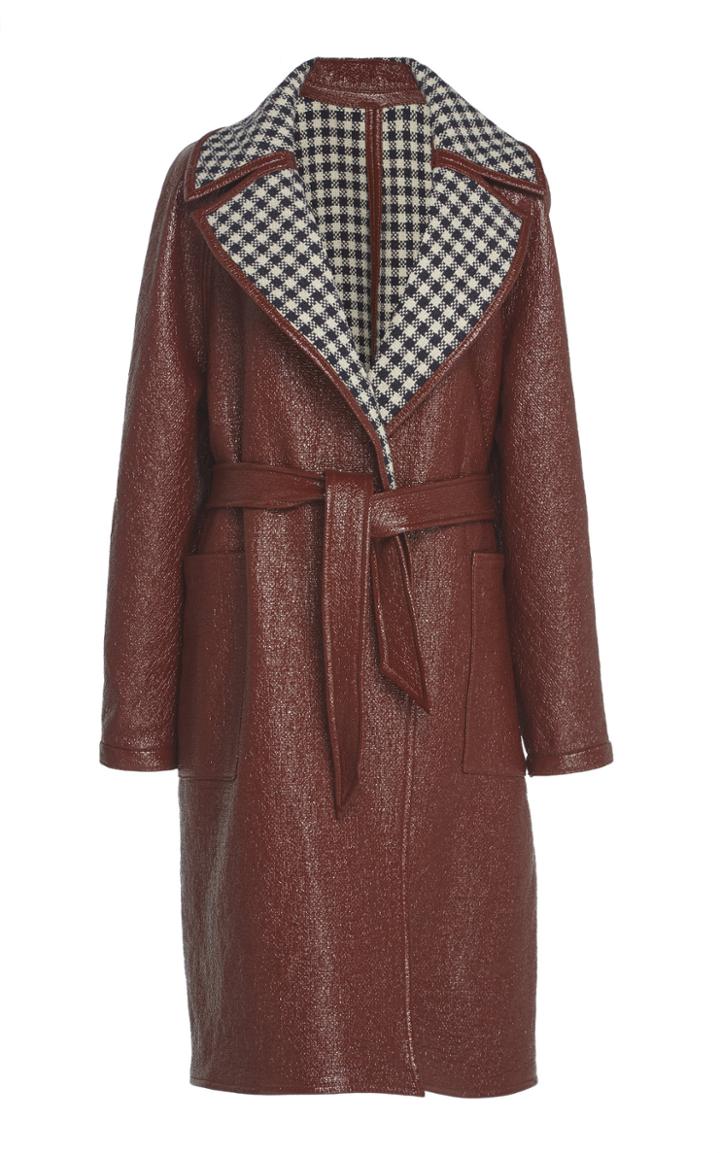 Martin Grant Coated Reversible Trench Coat