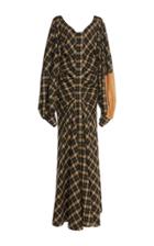 Loewe Check Draped Dress
