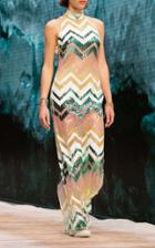 Moda Operandi Ralph & Russo Sequined Chevron Column Dress