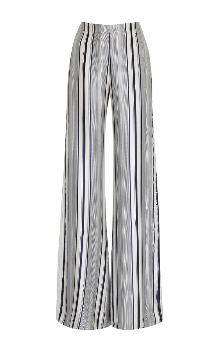 Jonathan Simkhai Multimedia Linear Print Side Slit Pants