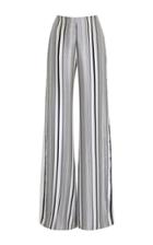 Jonathan Simkhai Multimedia Linear Print Side Slit Pants