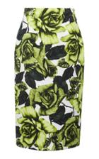 Prada Floral-print Crepe Skirt Size: 38