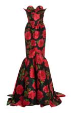 Richard Quinn Floral-print Taffeta Gown