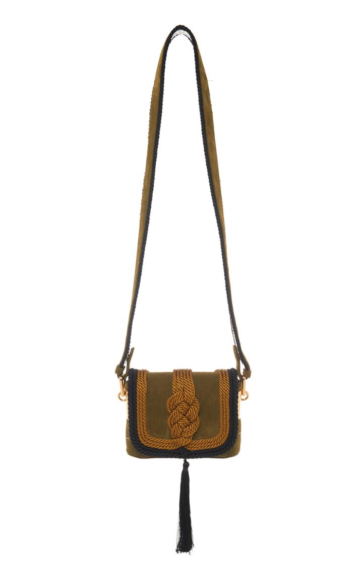 Alberta Ferretti Velvet Tassel Bag