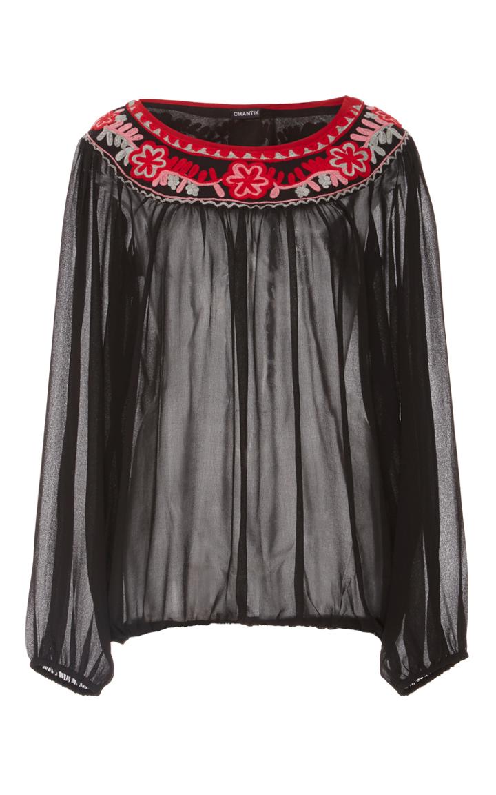 Chantik Floral Embroidered Blouse