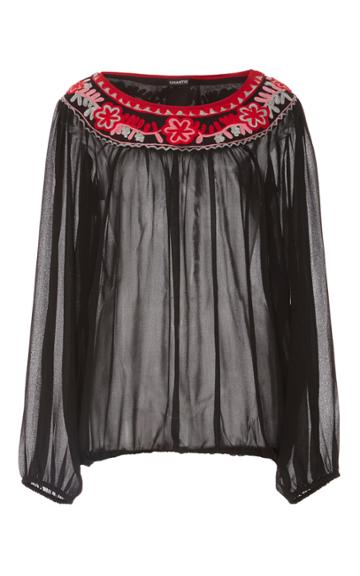 Chantik Floral Embroidered Blouse