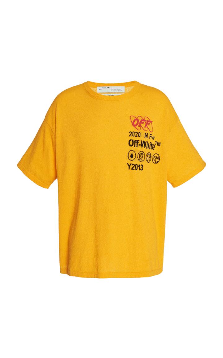 Off-white C/o Virgil Abloh Industrial Y013 Intarsia Cotton T-shirt