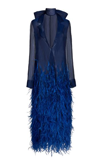 Moda Operandi Jason Wu Collection Fringed Organza Blazer Dress