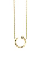 Sydney Evan Small Round Nail Necklace