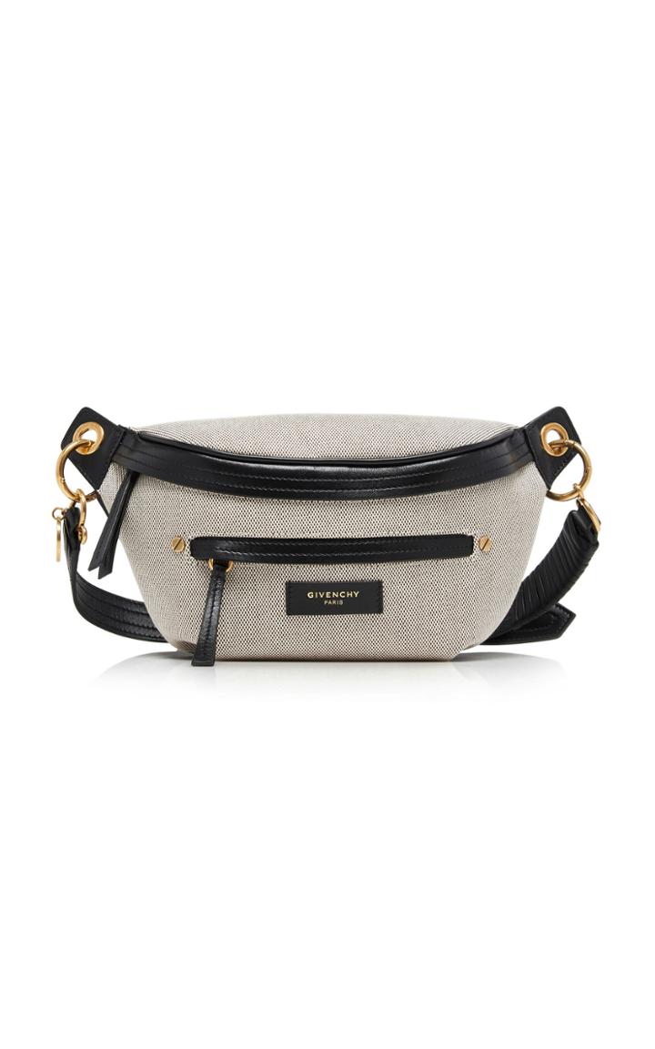 Givenchy Whip Leather-trimmed Canvas Belt Bag
