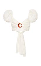 Moda Operandi Significant Other Solace Linen Buckle Tie Bodice Size: 6