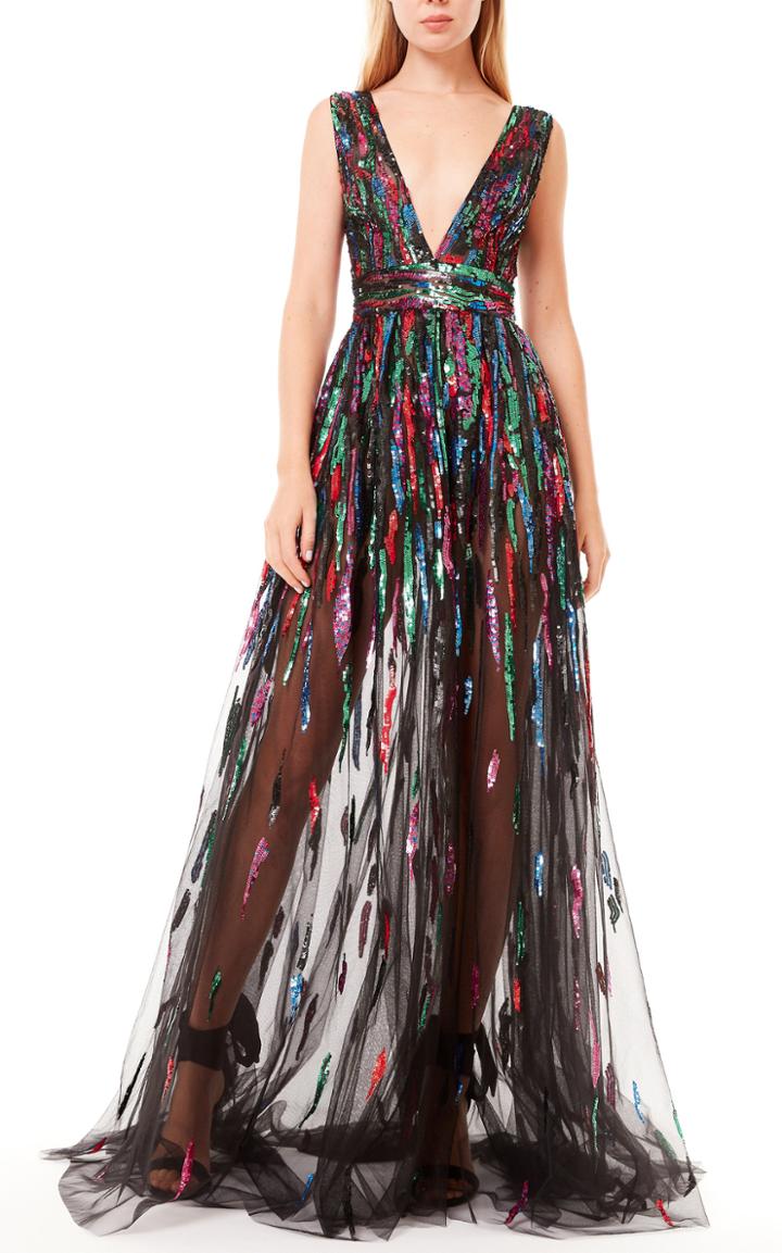 Moda Operandi Zuhair Murad Attalea Semi-sheer Tulle Dress