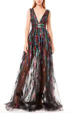 Moda Operandi Zuhair Murad Attalea Semi-sheer Tulle Dress