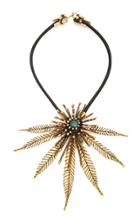 Moda Operandi Lisa Eisner Australian Black Opal Leaf Necklace
