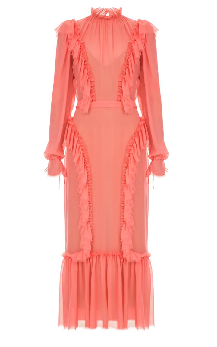 Elenareva Long Sleeve Ruffle Dress