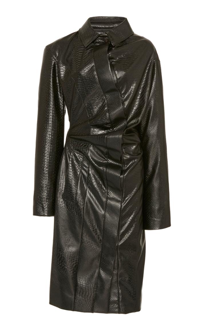 Moda Operandi Y/project Lizard-effect Coat Size: 36