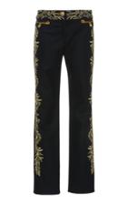 Paco Rabanne Low-rise Wool-blend Cigarette Trousers