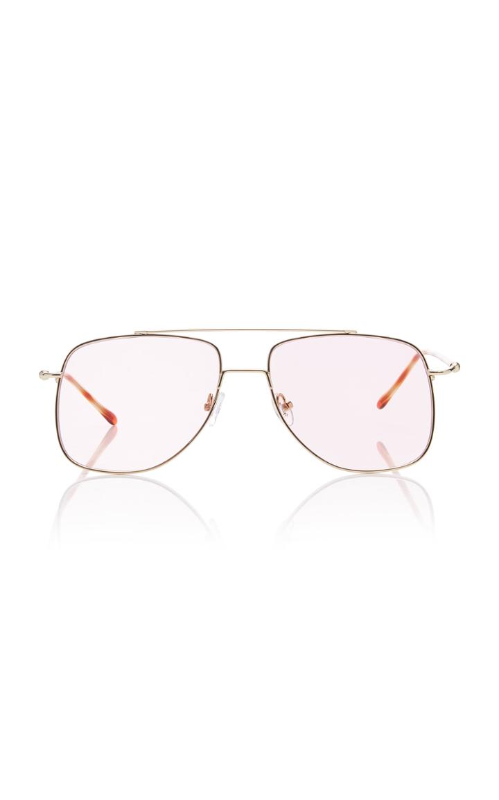 Spektre Maranello Aviator-style Silver-tone Sunglasses