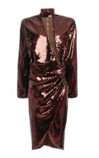 Moda Operandi Balmain Wrap-effect Sequined Dress