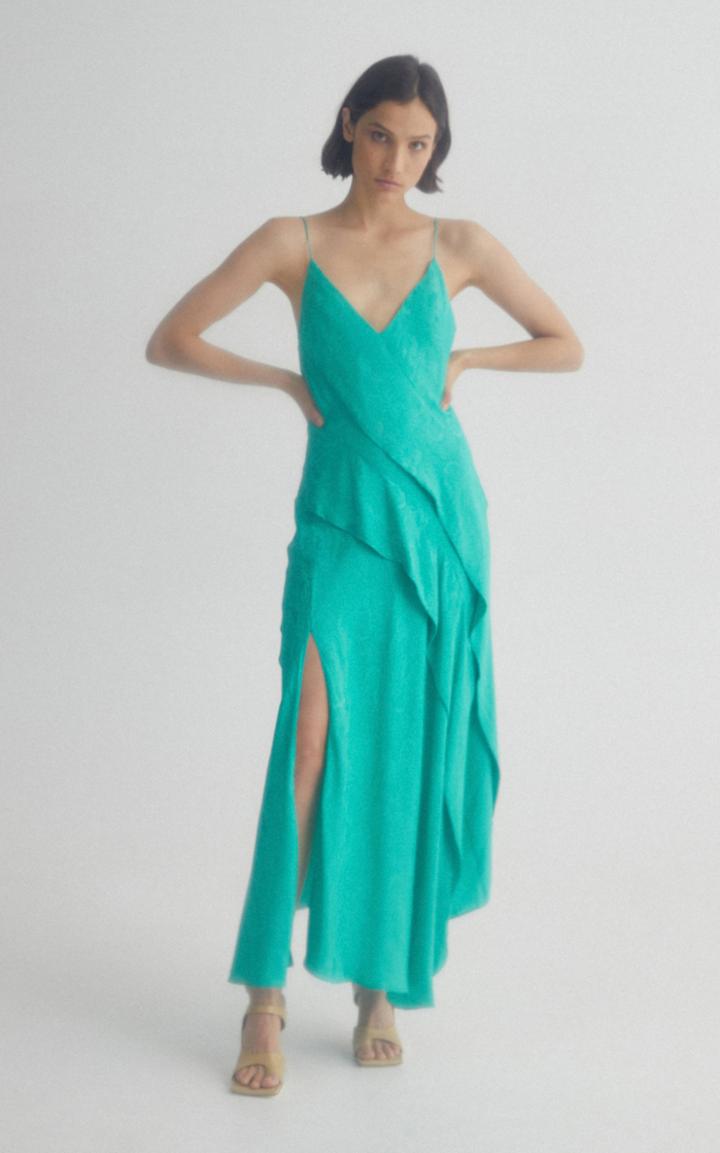 Moda Operandi Acler Godwick Asymmetrical Ruffle Maxi Dress