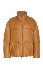 Vince Leather Puffer Jacket