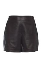 Moda Operandi Valentino Leather Mini Shorts