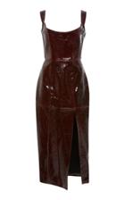 Markarian Pips Leather Corset Dress