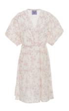Thierry Colson Marieke Floral-print Wrap-effect Cotton Dress