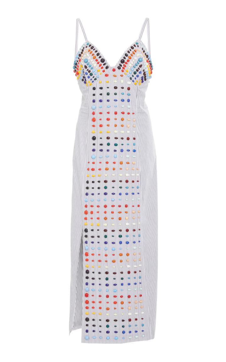 Rosie Assoulin Printed Cotton Midi Dress