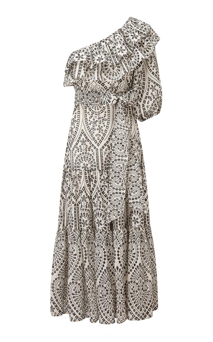 Lisa Marie Fernandez Arden Ruffled One-shoulder Maxi Dress