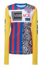 Versace Graphic Print Long Sleeve Top