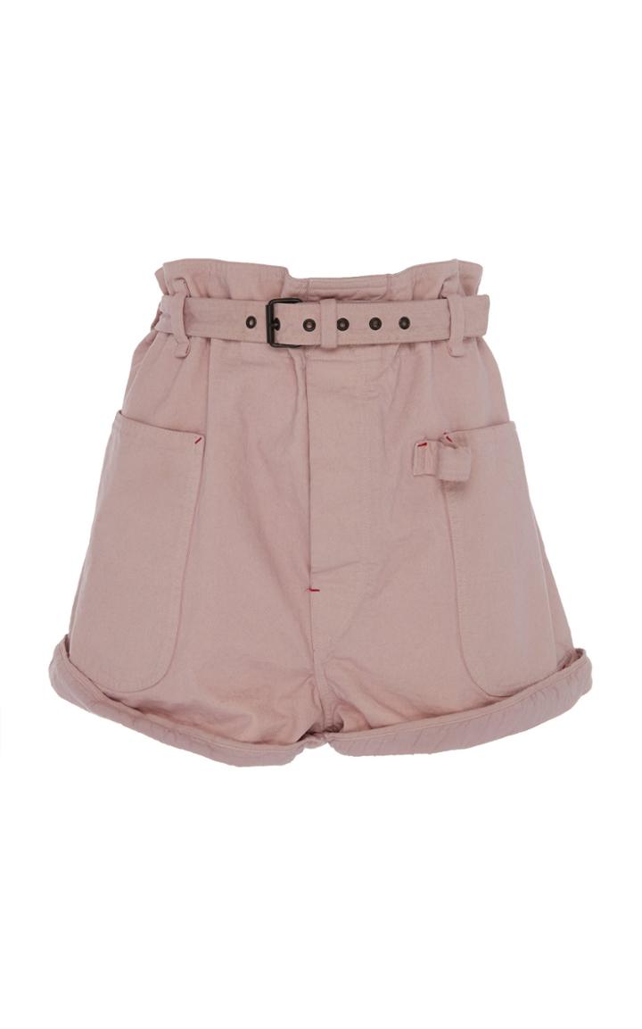 Isabel Marant Ike Belted Cotton Shorts