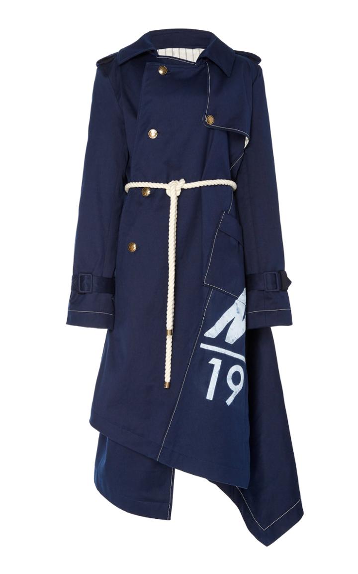 Monse Twisted Canvas Cotton Trench